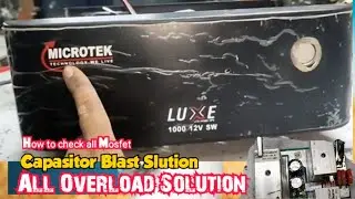 microtek luxe 1000 capasitor blast and overload problem