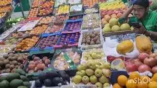 Гора арбузов на рынке в Дубай.🍉🥝🍍