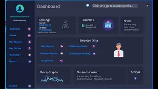Hostel Management System || Database Functional || Dynamic Dashboard || MSSQL|| C# || Source Code
