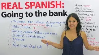 Learn Spanish Vocabulary & Phrases: Money, exchange, and banking