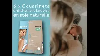 6 x Coussinets d'allaitement lavables en soie naturelle