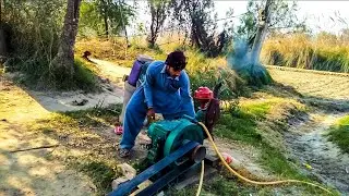 Start old diesel Peter engine | Jungle gaoon | village video pakistan