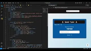 How to create Typing Game with HTML, CSS, and JavaScript | Beginner-Friendly Project