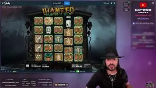 ALMOST FULL BOARD WILDS - Big Win on Wanted Dead or a Wild (The Great Train Robbery)