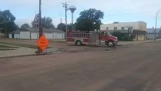 Corsica Volunteer Fire Department responded to a Hay Bale Fire 6-24-2023