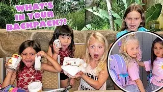 Besties REACT to WHAT'S IN MY BACKPACK! **Gone Wrong**