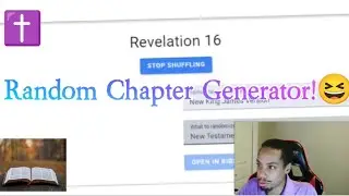 Using a Random Bible Chapter Generator! #bible #christ✝️🙏🏾