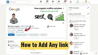 How to Add Link in LinkedIn Profile 🔗 Step-by-Step Beginner Guide!