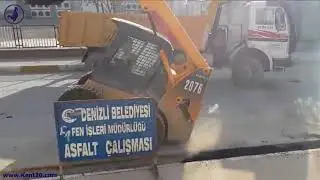 Kepçe operatörü arka kaldirirsa