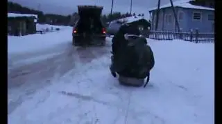 на санках