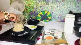 Ethiopia food Genfo Recipe oatmeal and almond