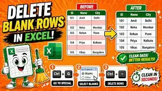 💫 How to Remove Empty or Blank Rows in Microsoft Excel | Step-by-Step Tutorial || IT WALA