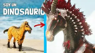 LA HISTORIA DEL DINOSAURIO CABALLO DEMONIO DE FUEGO! Evoluciono en Dreadmare ARK Soy un Dinosaurio