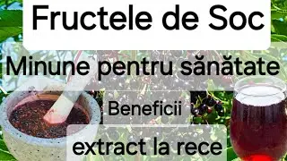 Fructele de Soc - beneficiile uimitoare pentru sanatate/ Suc din fructe de soc / rețetă