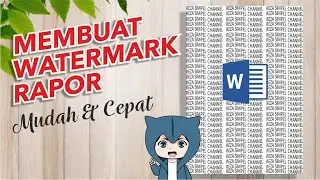HOW TO MAKE A WATERMARK ON A REPORT CARD