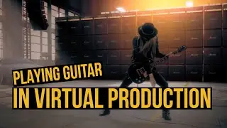 Playing guitar in Virtual Production with Dave Dalone from HEAT