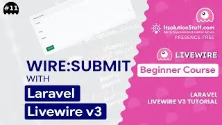 wire:submit | Form Submit Event in Laravel Livewire 3 | EP 11