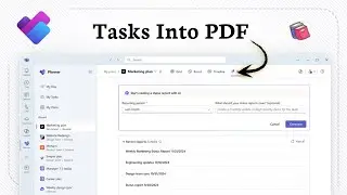 How to export Microsoft Planner to PDF (Task Exported)