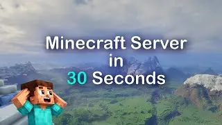 Host a Public Minecraft Server in 30 Seconds (Java/Bedrock/Crossplay)