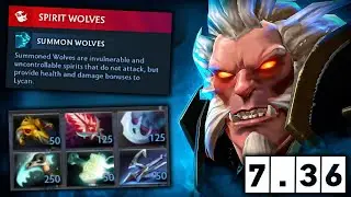 New Spirit Wolves Lycan x4 7.36🔥🔥🔥 27 Kills Hard Carry | Dota 2 Gameplay