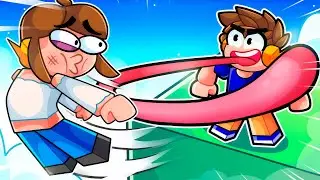 FIQUEI o MAIS FORTE na BATALHA de LINGUA do Roblox!