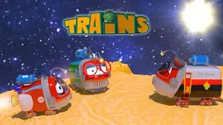 Train cartoon | Super wings | Collection 301