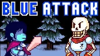Blue Attack (Deltarune/Undertale Pixel Animation)