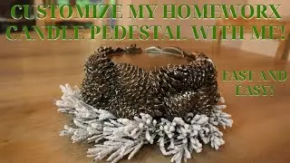 Customize my oldest HomeWorx pedestal with me! The easiest, fastest way to change your decor!