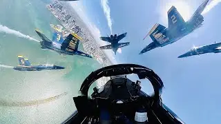 Stunning POV Cockpit Footage From Blue Angels Stunt Jet - Amazing Pilots