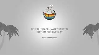 Be right back Overlay Away screen for OBS