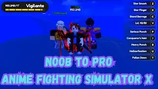 Noob To Pro In Amine Fighting Simulator X!!!!! Insanely OP Game #roblox #animefightingsimulator