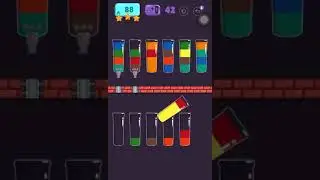 Cups - water sort puzzle | level 88 | ⭐️⭐️⭐️