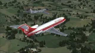 Roshino Duett B 727 & Tu 16 (Formationsflug)