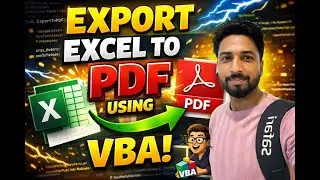 Export Excel Sheet to PDF Using VBA | Step-by-Step Tutorial 🔥 