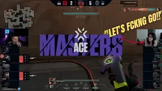 Kyedae and AverageJonas reaction on TenZ getting ACE | Valorant Masters: Berlin - Groupstage