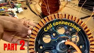 how to rewind hub motor | इलेक्ट्रिक स्कूटर का मोटर | #escooter | Part 2
