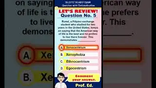 BLEPT / LET / Board Exam Review Questions with Rationalization 1 - Prof Ed 5 