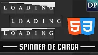 Como hacer un Spinner de Carga - Loading con Html5 y Css3