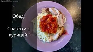 Минус 21 кг мой результат. Вариант меню на день № 38