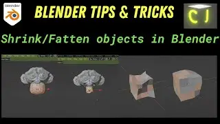 Blender Tips & Tricks - Shrink/Fatten objects in Blender 3