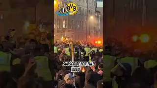 DORTMUND AND NEWCASTLE FANS FACE-OFF! #nufc #newcastle #ucl #championsleague #dortmund #shorts