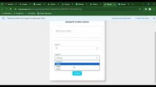 Apps Script - WebApp LIMITLESS Dependent Dropdown List - Part 3 (Member)