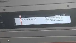 Sydney International Airport Train left door Announcement