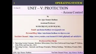 OS: Protection: Access Control
