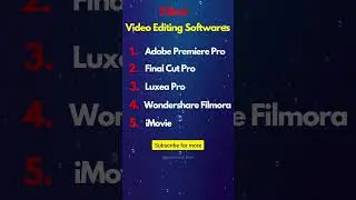🔥 5 Best Video Editing Softwares 📲 #videoediting #shorts #viral