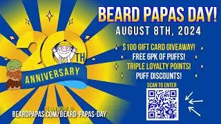 Beard Papa's Day August 8th, 2024 Enter to WIN!