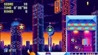 Sonic Mania - Super Peel Out + Drop Dropdash.