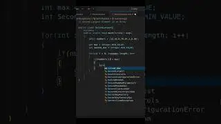 Second Largest Number in Java | Java Array Problem | Coding Interview | Without Sorting 