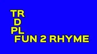 trying out a new technique of fun 2 rhyme cussing