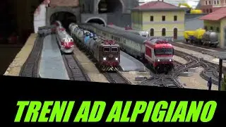 Treni sul plastico ferroviario FS Alpigiano-Rivoletto - Italian railway model FS
